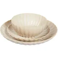 Ribbed 12 Piece Dinner Set