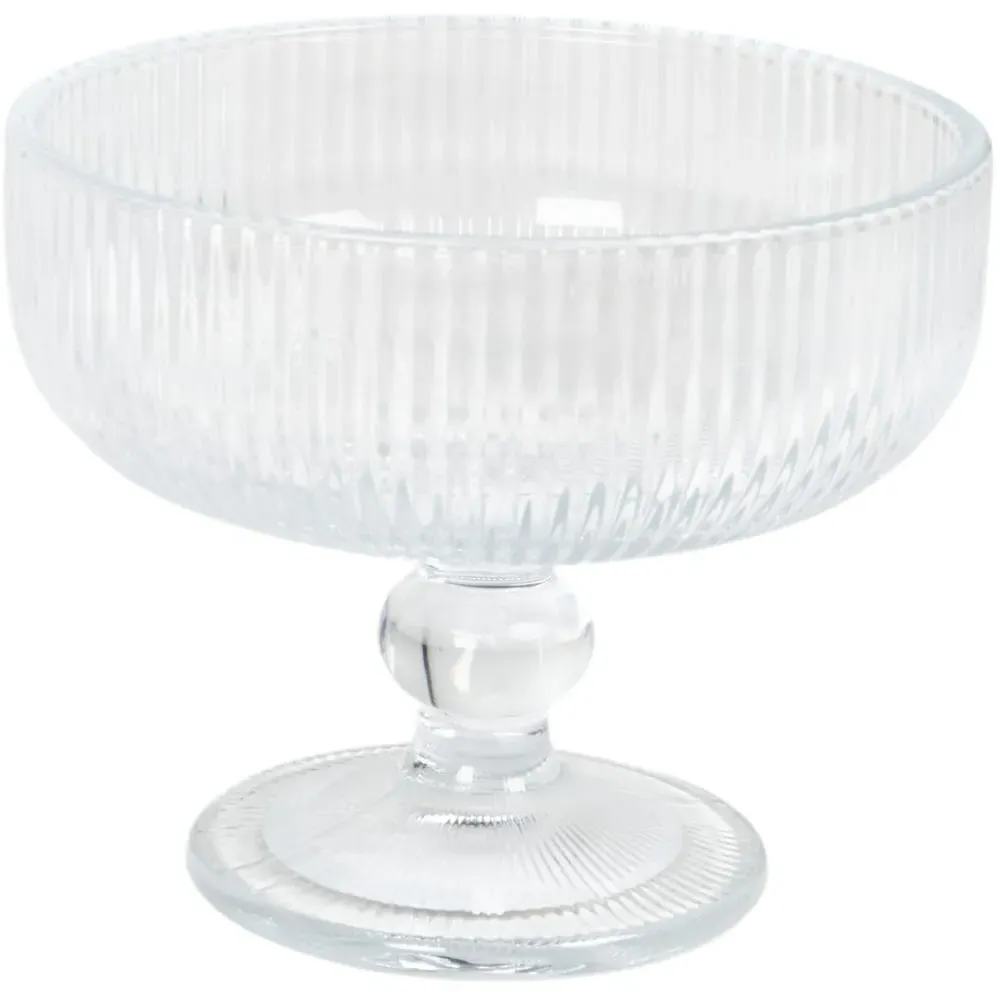 Ribbed Coupe Glass - Clear image