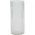 Ribbed Cylinder Vase - Clear