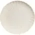 Ribbed Dinner Plate - White