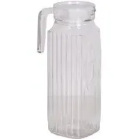 Ribbed Glass Jug 1.2L - Clear