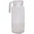 Ribbed Glass Jug 1.2L - Clear