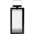 Ribbed Glass Lantern - Black