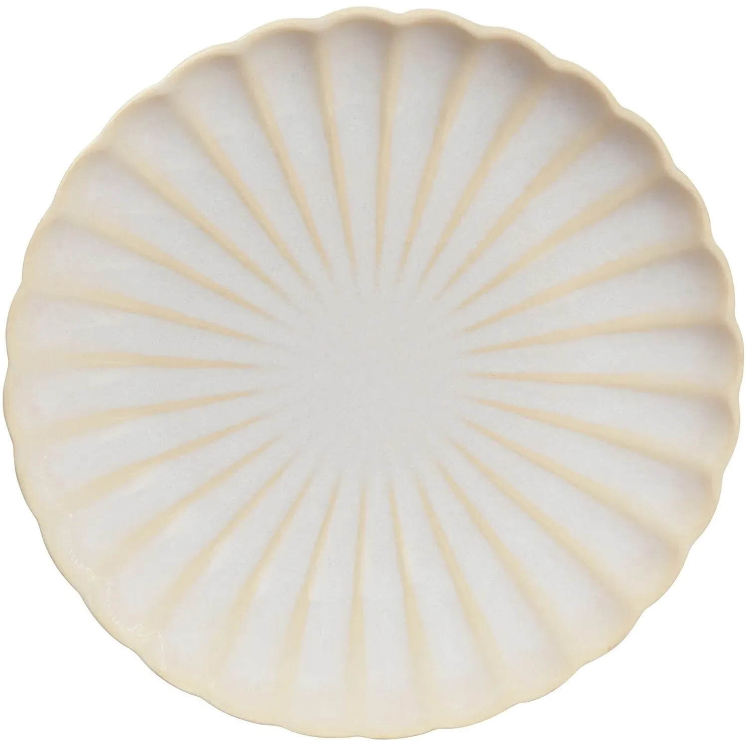 Ribbed Side Plate - White image