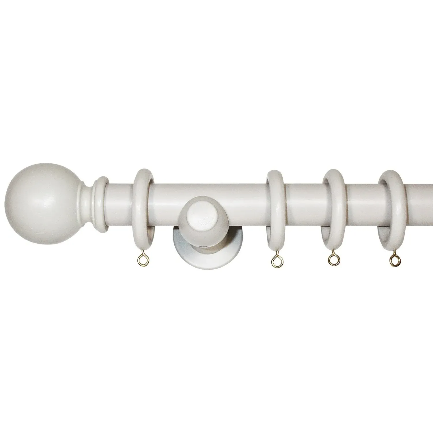 Richmond 150cm Curtain Pole - Light Grey image