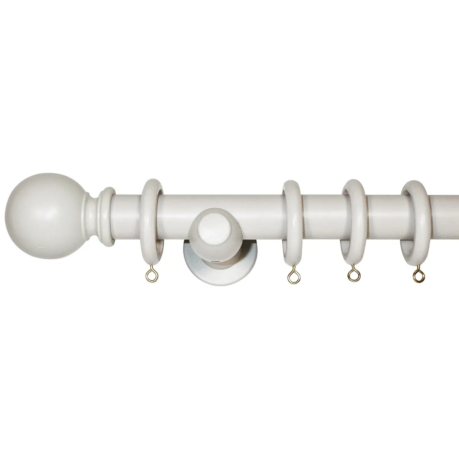 Richmond 180cm Curtain Pole - Light Grey