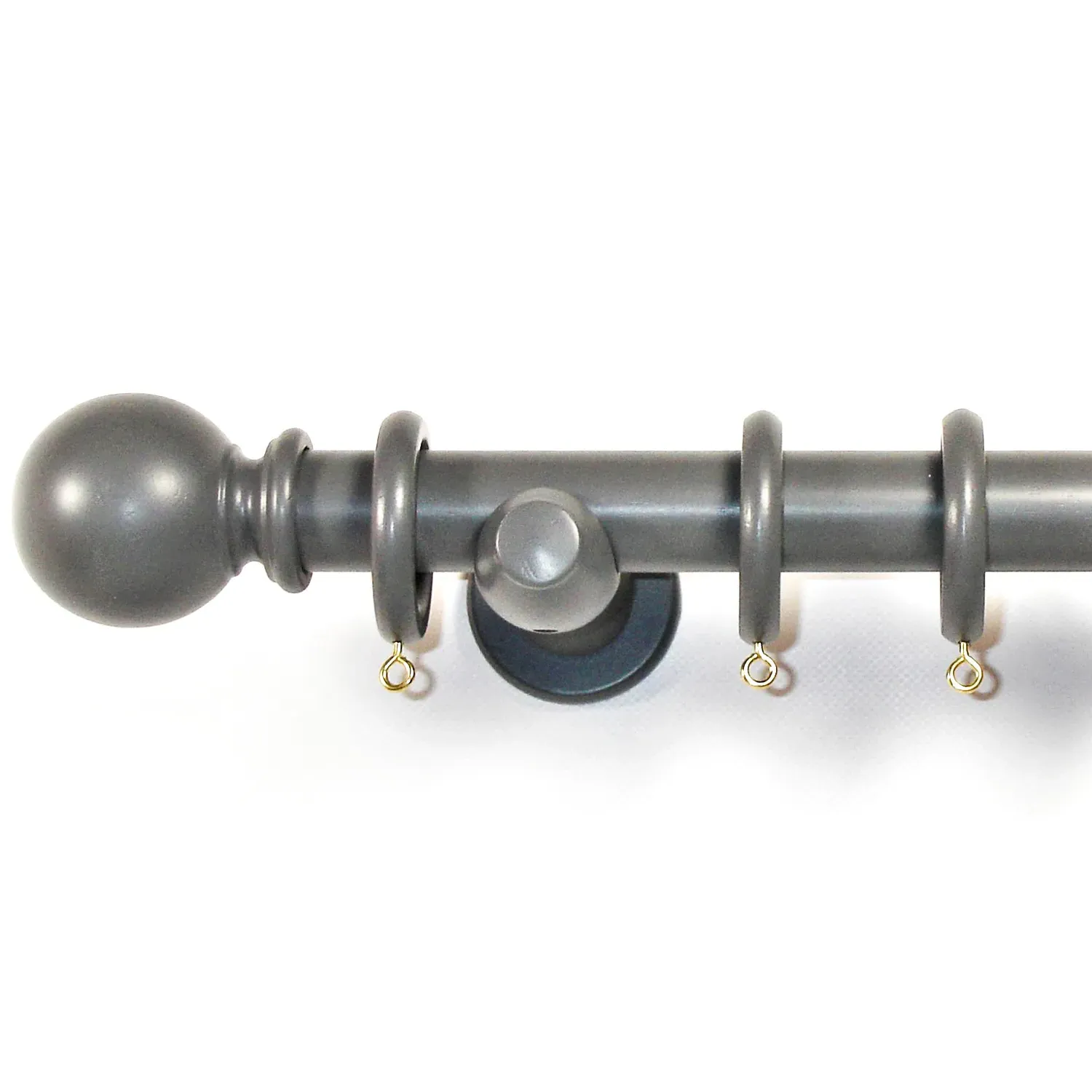 Richmond 240cm Curtain Pole - Slate Grey