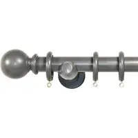 Richmond 240cm Curtain Pole - Slate Grey