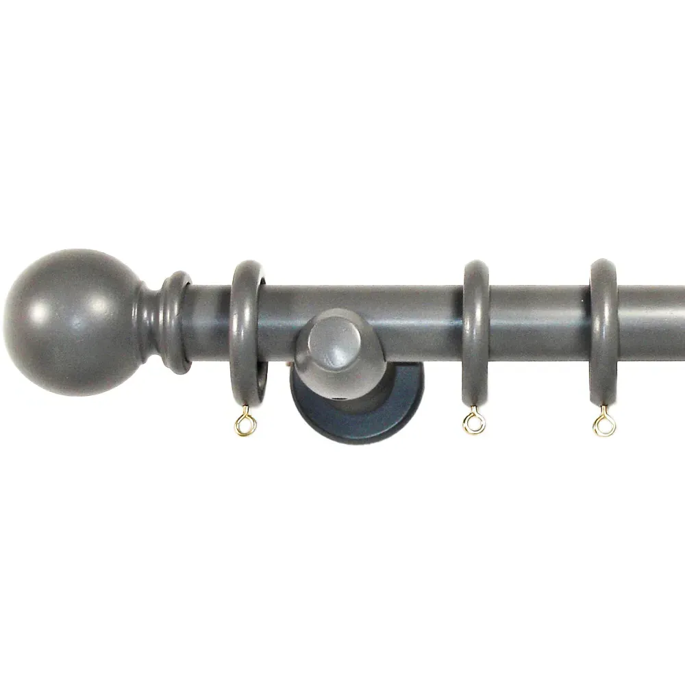 Richmond 240cm Curtain Pole - Slate Grey