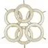 Richmond 6-Pack Curtain Rings - Vintage White