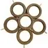 Richmond Curtain Rings - Biscuit