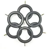 Richmond Curtain Rings - Slate Grey