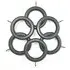 Richmond Curtain Rings - Slate Grey