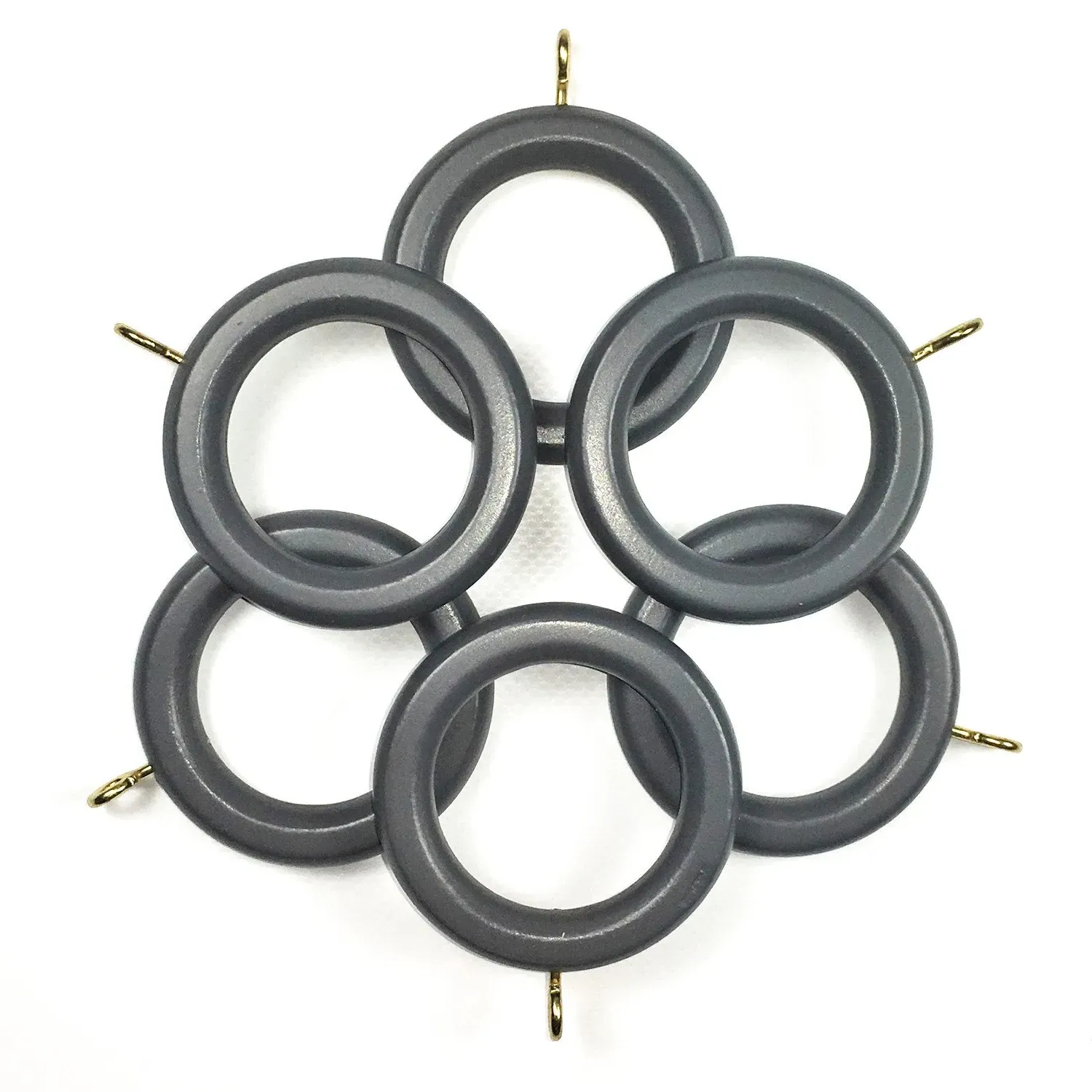 Richmond Curtain Rings - Slate Grey