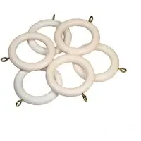 Richmond Curtain Rings - White