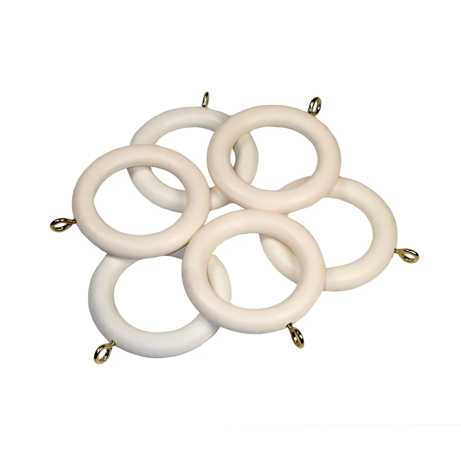 Richmond Curtain Rings - White