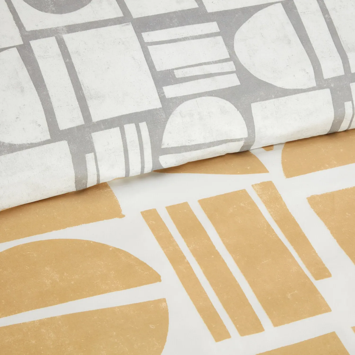 Riley Geo Single Bedding Set - Mustard