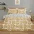Riley Geo Single Bedding Set - Mustard