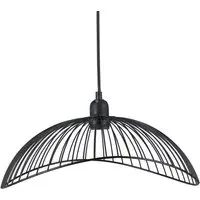 Riley Wired Pendant Light - Black Metal