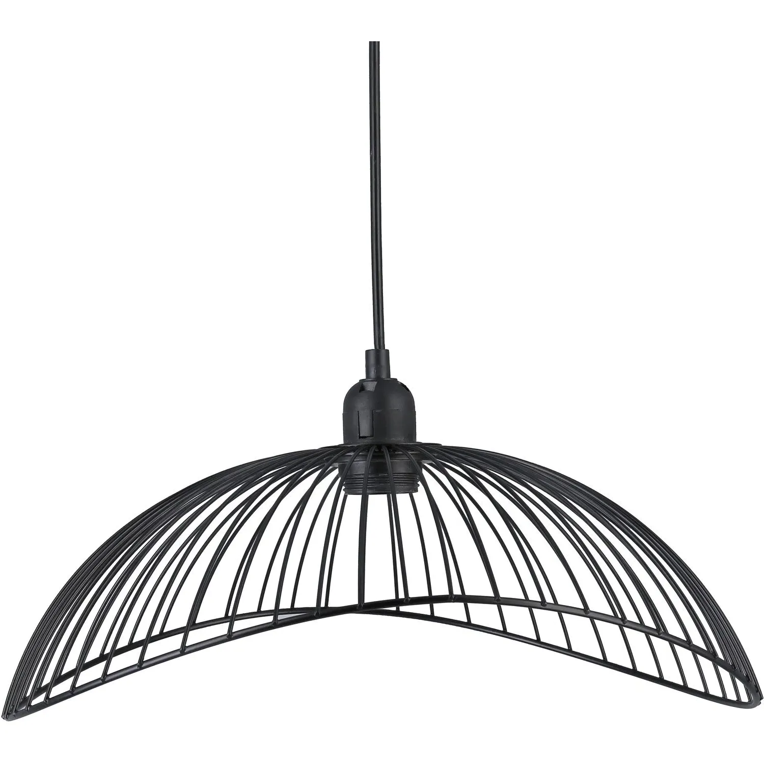 Riley Wired Pendant Light - Black Metal image