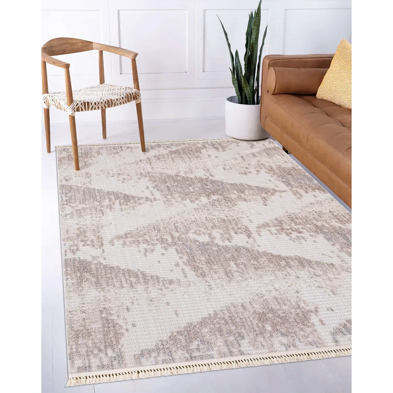 Rio Rosco Round Rug - Neutral