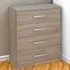 Riviera 4 Drawer Storage Chest - Light Oak