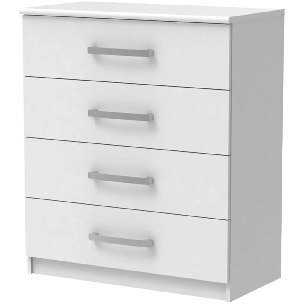 Riviera 4 Drawer Storage Chest - White