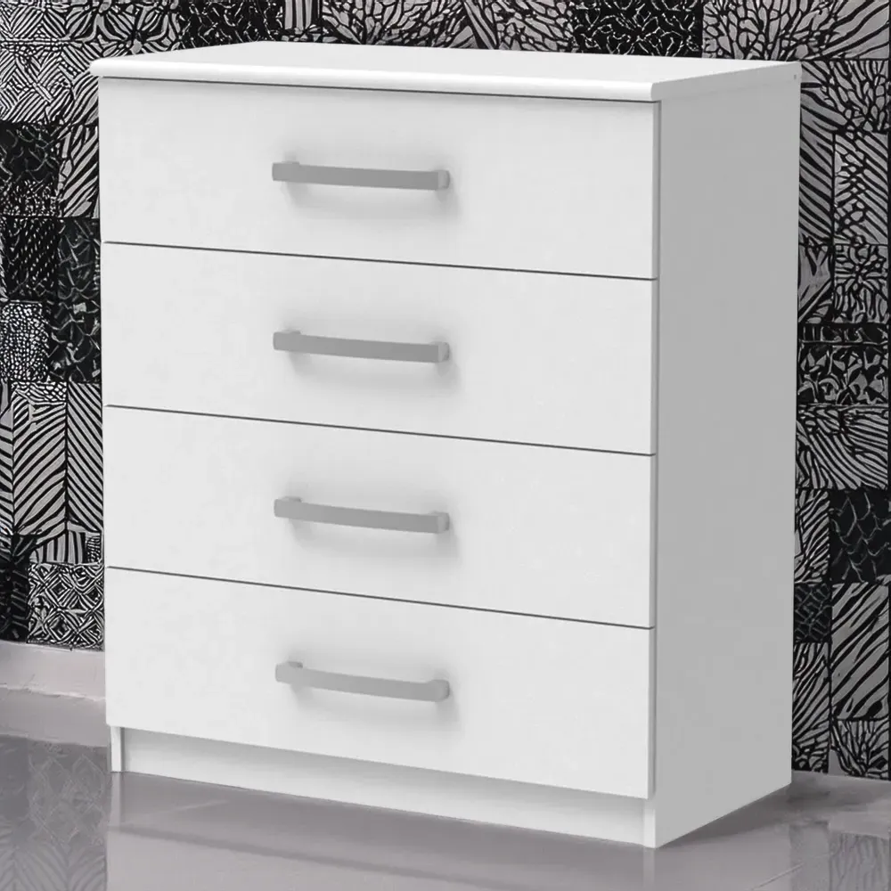 Riviera 4 Drawer Storage Chest - White