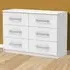 Riviera Wide 6 Drawer Storage Chest - White