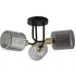 Roman 3 Arm Flush Ceiling Fitting - Smoked Black