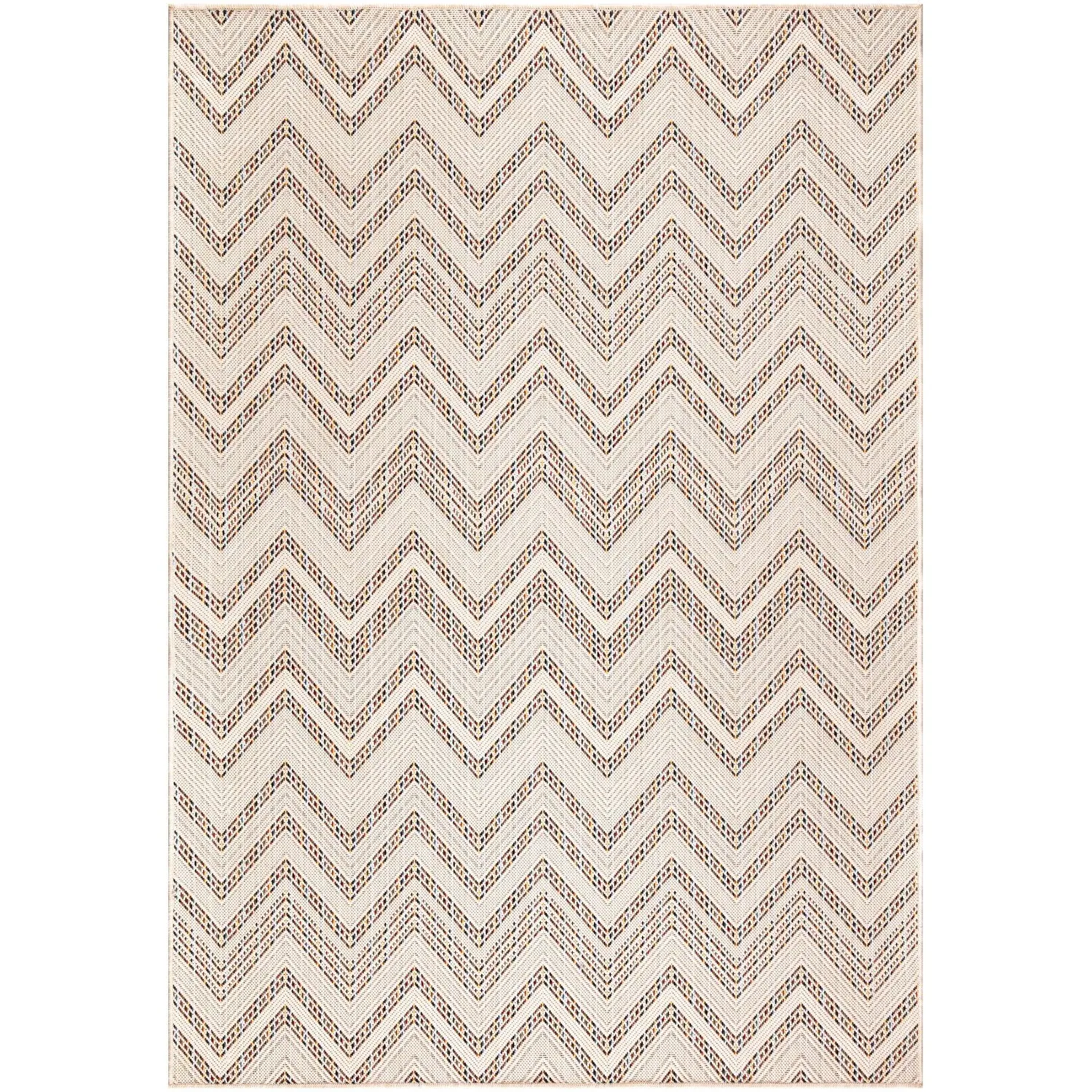 Rome Indoor Outdoor Rug Zigzag - Natural