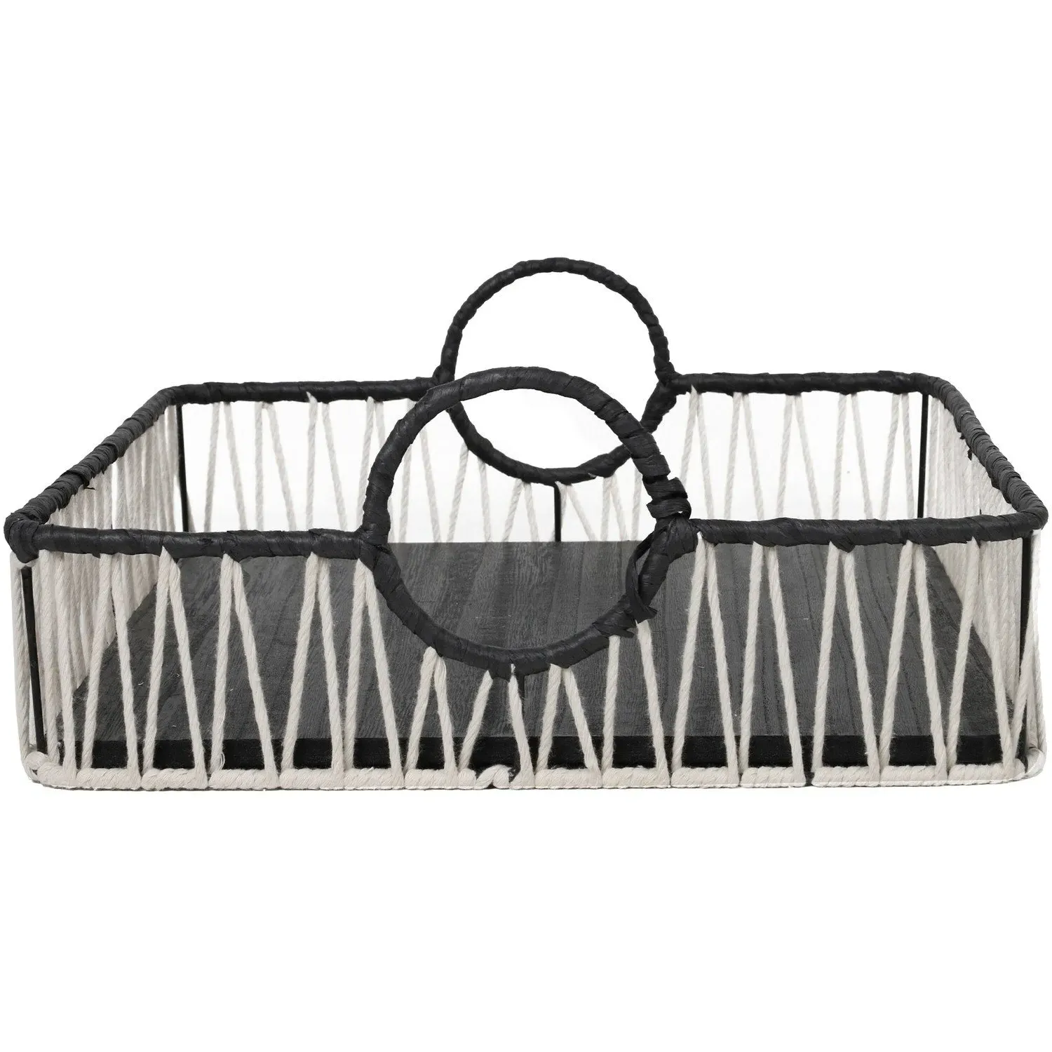 Rope Edge Tray - Black