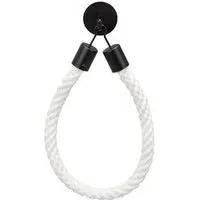 Rope Toilet Roll Holder - White