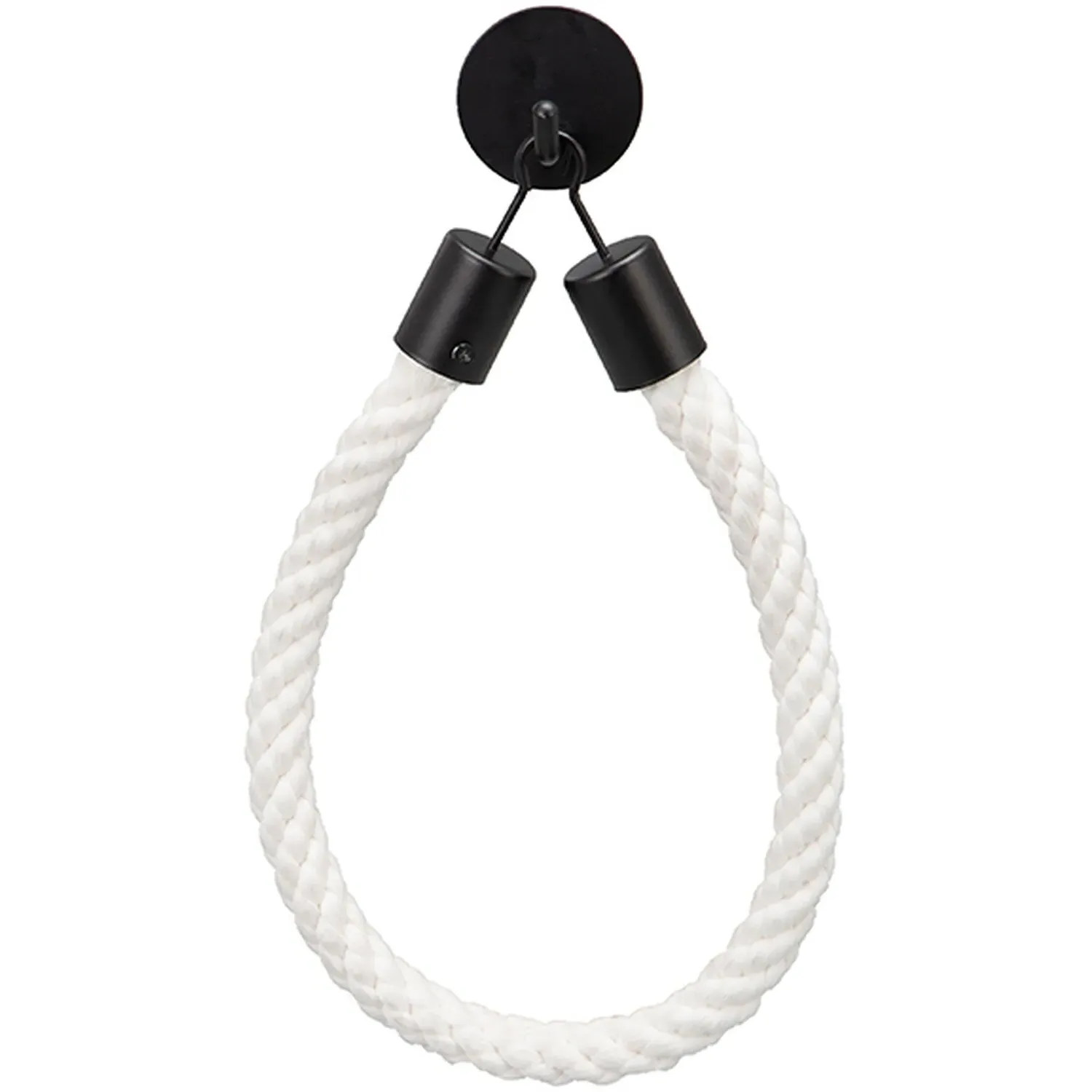 Rope Toilet Roll Holder - White image