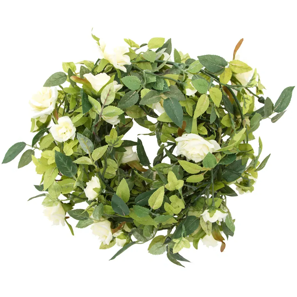 Rose Garland Artificial Plant - Green image