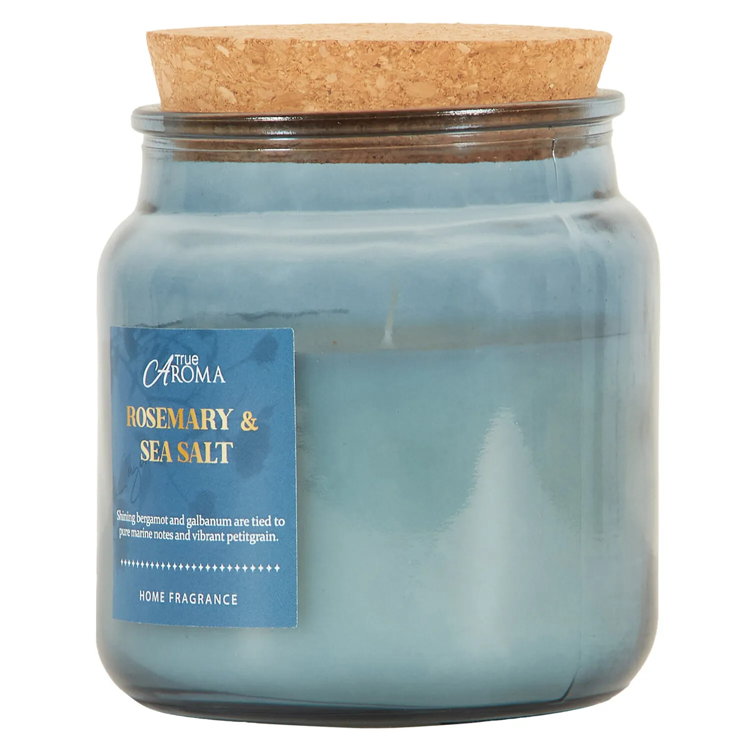 Rosemary and Sea Salt Cork Candle - Multicolour