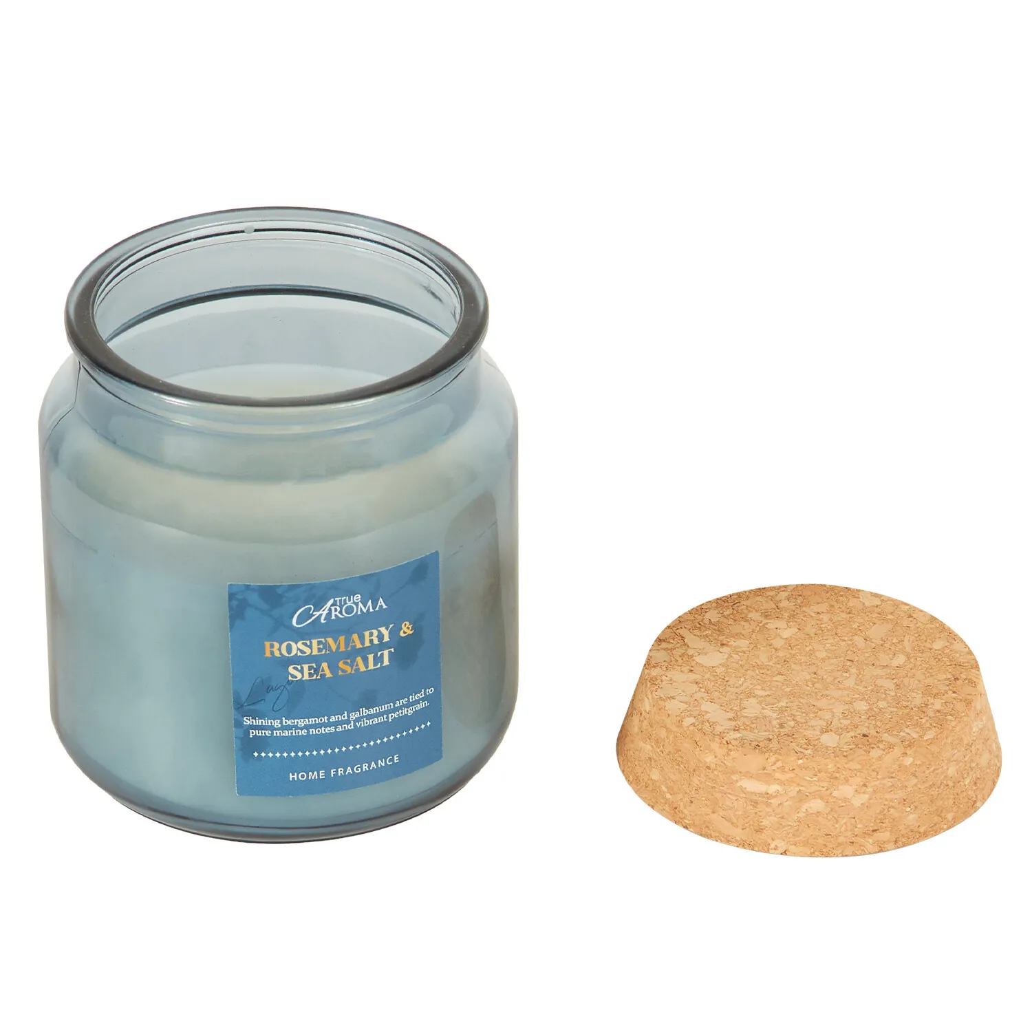Rosemary and Sea Salt Cork Candle - Multicolour