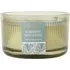 Rosemary Mint & Basil Ribbed Candle - White