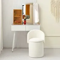 Rosie 3-in-1 Storage Stool - White