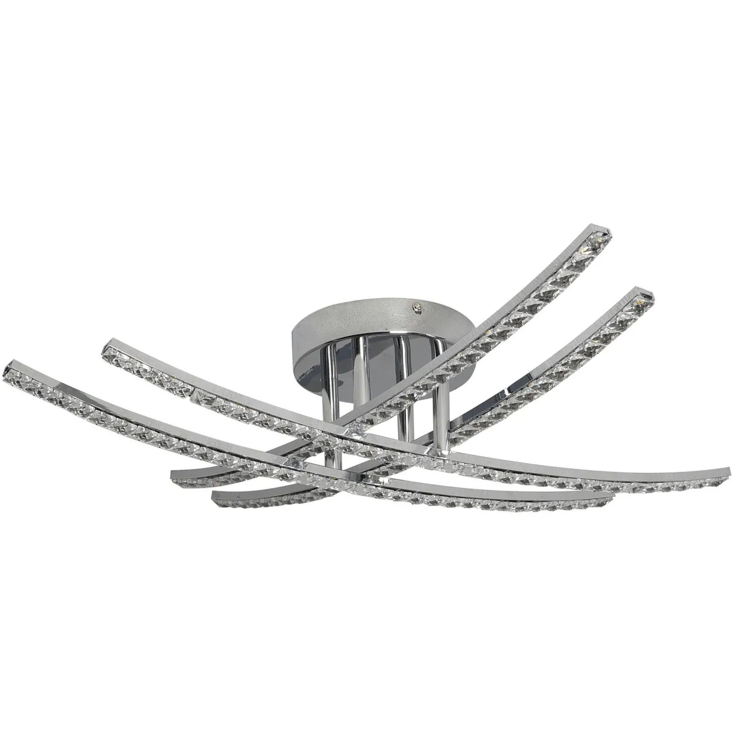 Rosie LED Flush Ceiling Light - Chrome