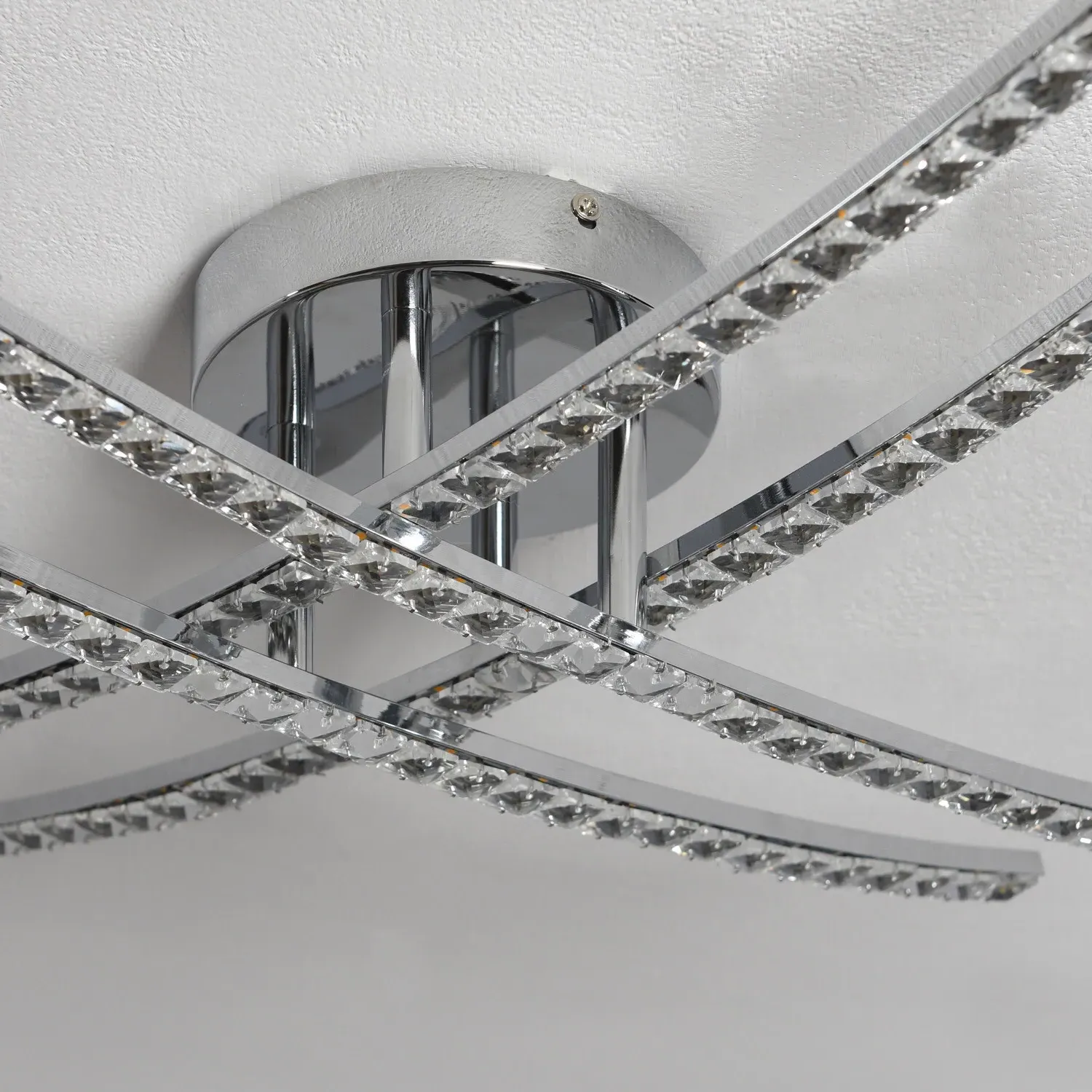 Rosie LED Flush Ceiling Light - Chrome