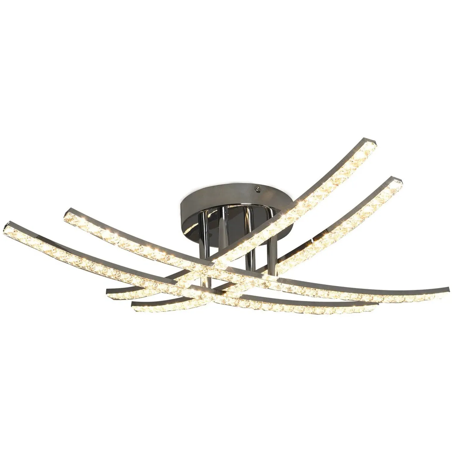 Rosie LED Flush Ceiling Light - Chrome image