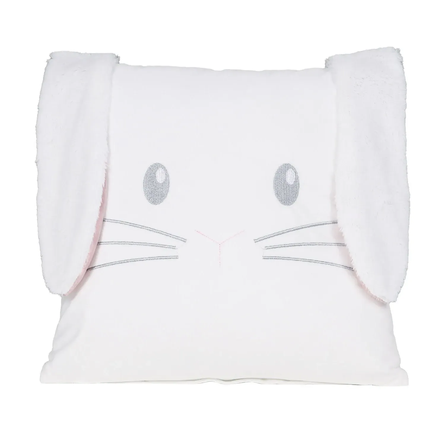 Rosie the Rabbit Cushion with Ears - White
