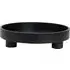 Round Footed Tray - Black