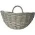 Round Hanging Wall Basket - White, Faux Wicker