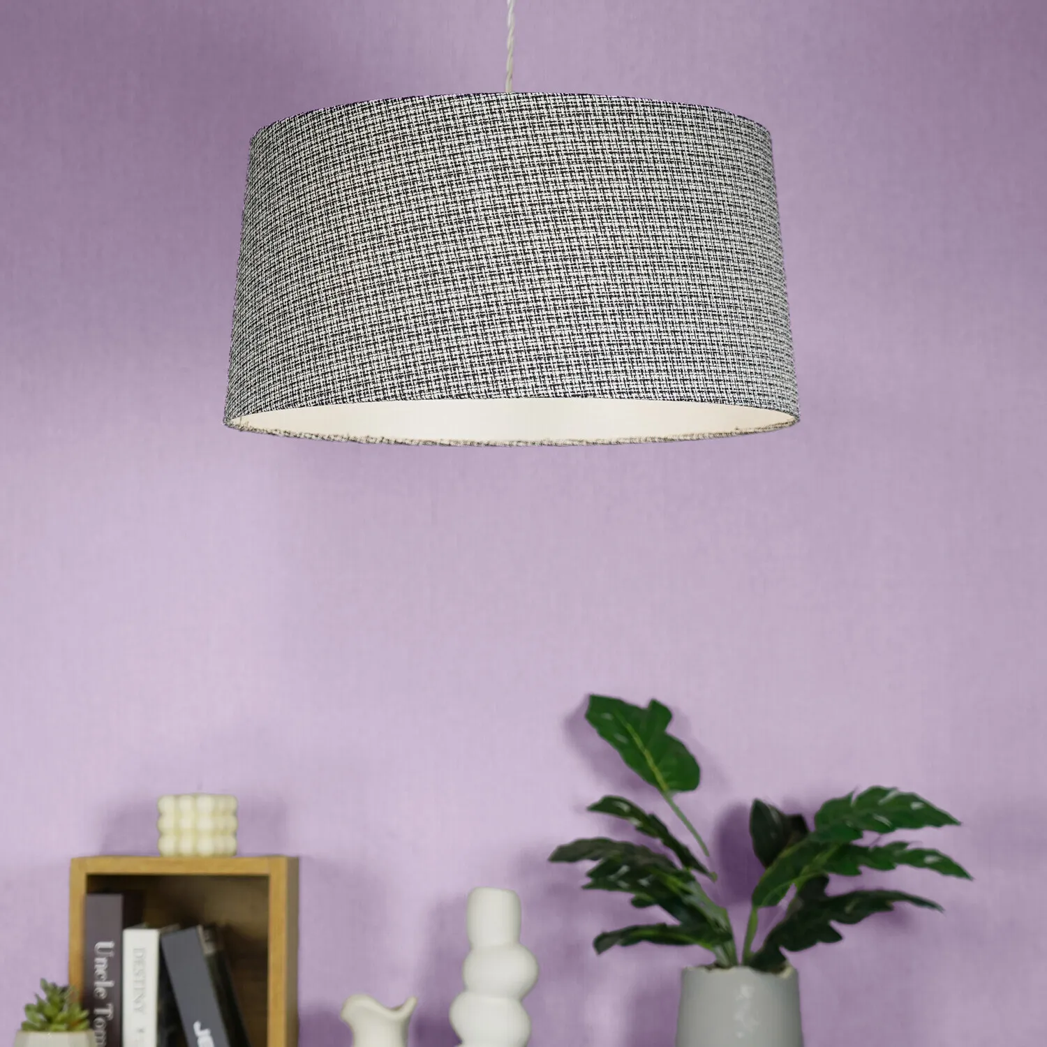 Round Pendant Shade - Grey