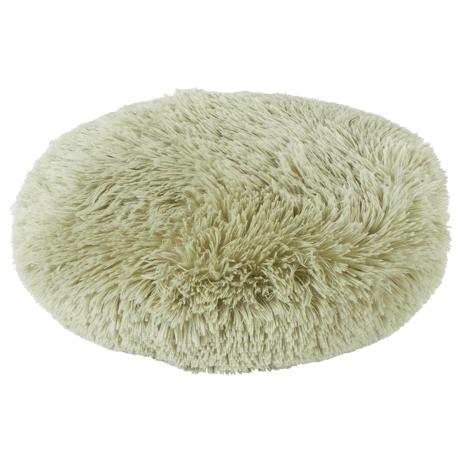Round Plush Bear Cushion - Sage