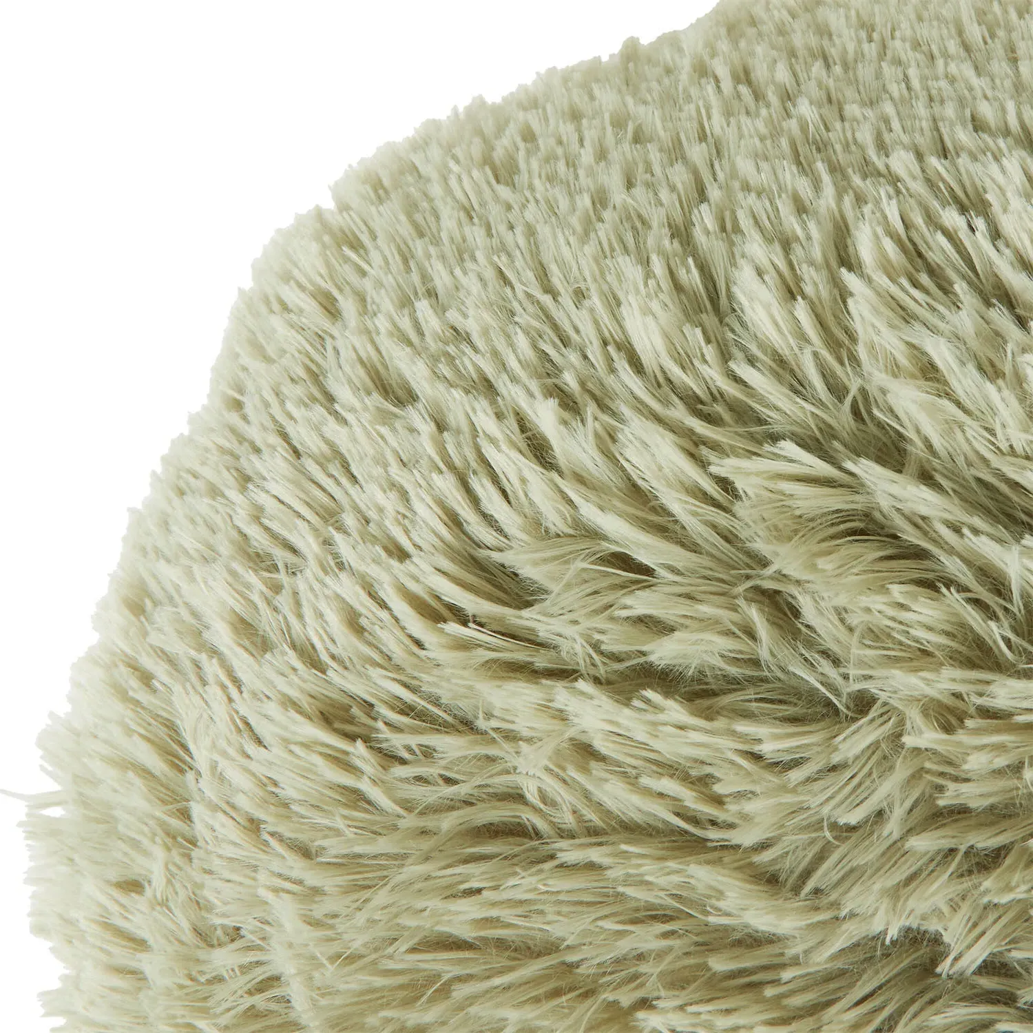 Round Plush Bear Cushion - Sage