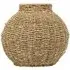 Round Seagrass Vase - Natural