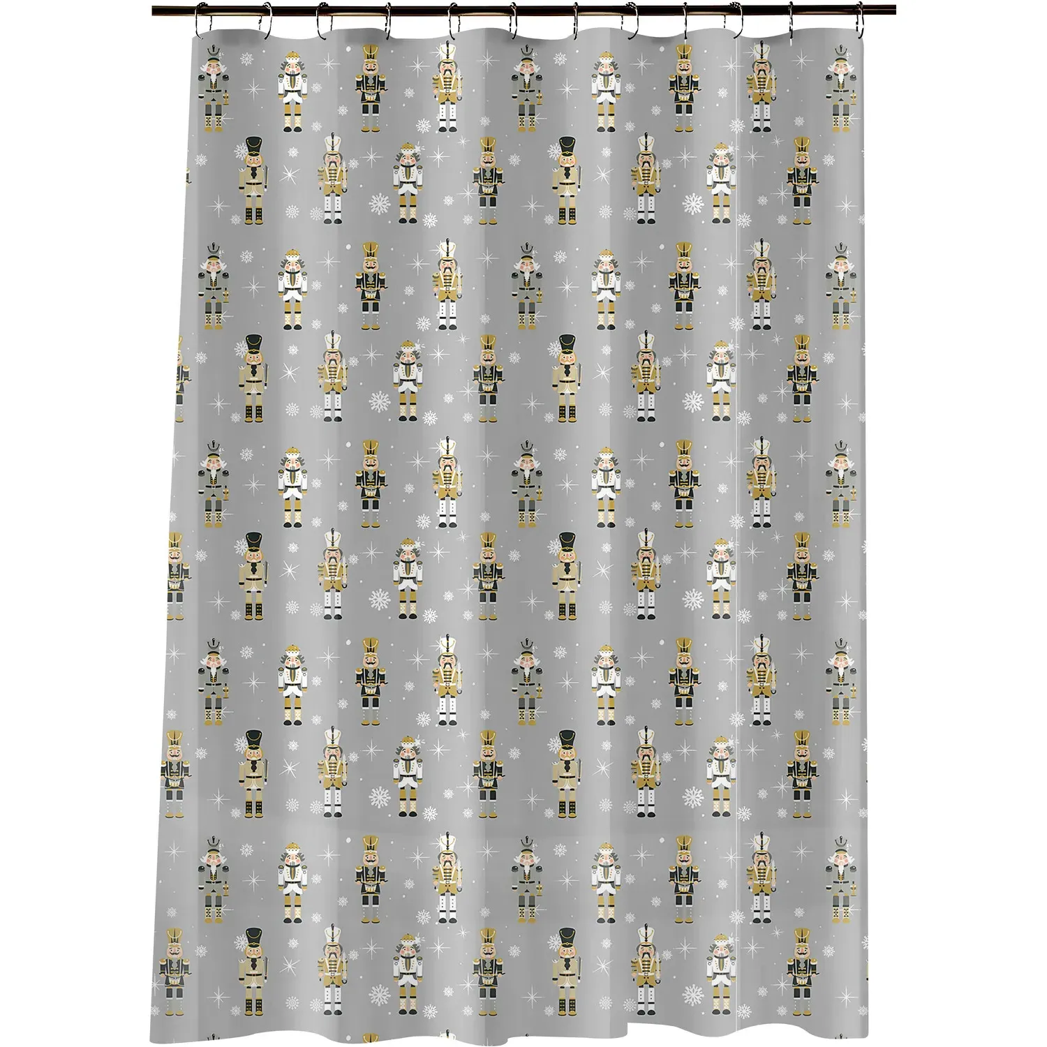 Royal Nutcracker Shower Curtain - Grey